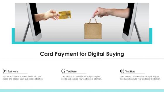 Card Payment For Digital Buying Ppt PowerPoint Presentation File Tips PDF