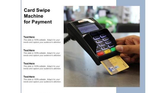 Card Swipe Machine For Payment Ppt PowerPoint Presentation Summary Display
