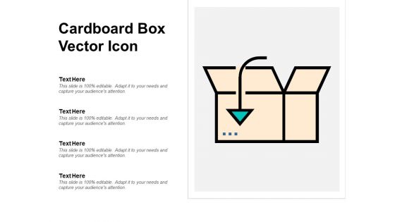 Cardboard Box Vector Icon Ppt PowerPoint Presentation Ideas Brochure