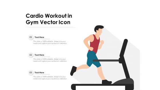 Cardio Workout In Gym Vector Icon Ppt PowerPoint Presentation File Designs PDF