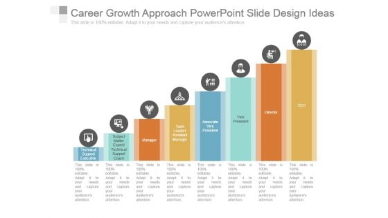 Career Growth Approach Powerpoint Slide Design Ideas