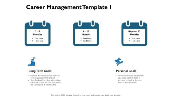 Career Management Goal Ppt PowerPoint Presentation Gallery Infographics