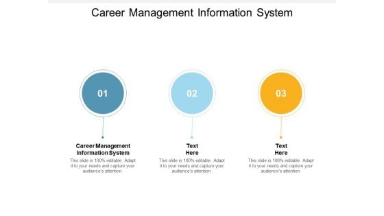 Career Management Information System Ppt PowerPoint Presentation File Aids Cpb