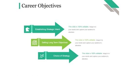 Career Objectives Ppt PowerPoint Presentation Styles Deck