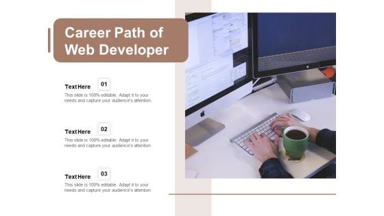 Career Path Of Web Developer Ppt PowerPoint Presentation File Mockup PDF