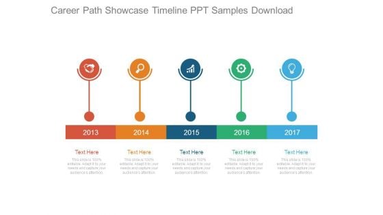 Career Path Showcase Timeline Ppt Samples Download