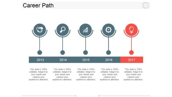 Career Path Template 1 Ppt PowerPoint Presentation Ideas Graphics Example