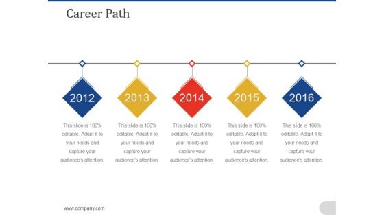 Career Path Template 1 Ppt PowerPoint Presentation Ideas Template