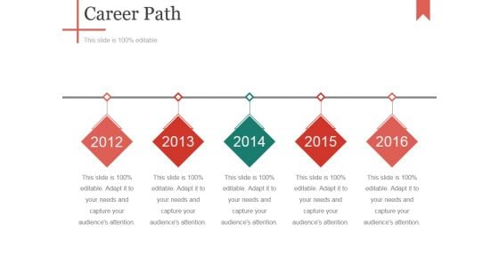 Career Path Template 2 Ppt PowerPoint Presentation Pictures Inspiration