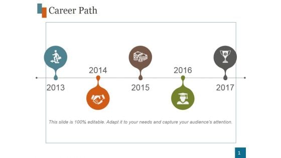 Career Path Template 4 Ppt PowerPoint Presentation Graphics