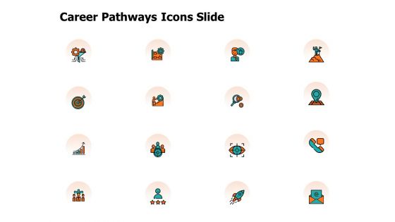 Career Pathways Icons Slide Ppt PowerPoint Presentation Layouts Template