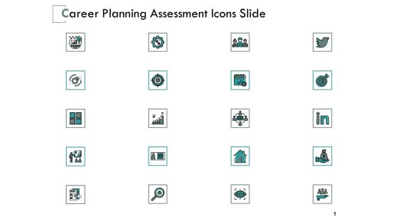 Career Planning Assessment Icons Slide Growth Ppt PowerPoint Presentation Professional Demonstration