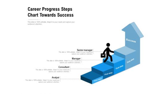 Career Progress Steps Chart Towards Success Ppt PowerPoint Presentation Icon Professional PDF