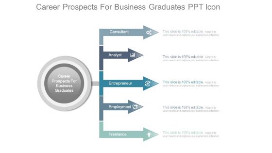 Career Prospects For Business Graduates Ppt Icon