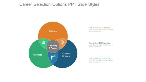 Career Selection Options Ppt Slide Styles