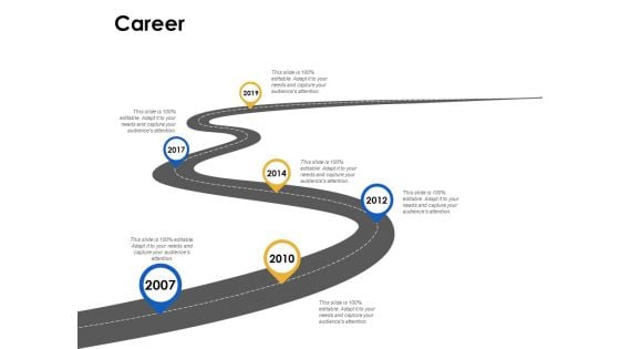 Career Six Stage Ppt Powerpoint Presentation Infographic Template