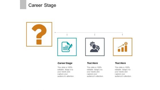 Career Stage Ppt PowerPoint Presentation Outline Slide Portrait Cpb