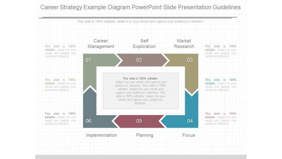 Career Strategy Example Diagram Powerpoint Slide Presentation Guidelines