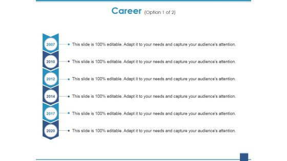 Career Template 1 Ppt PowerPoint Presentation Pictures Gridlines