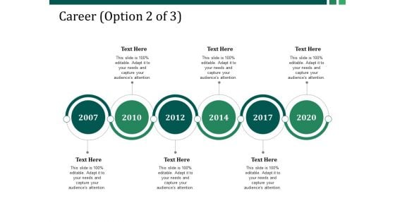 Career Template Ppt PowerPoint Presentation Summary Slide Portrait