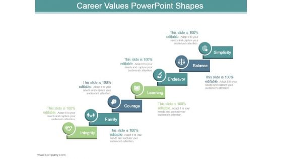 Career Values Powerpoint Shapes Career Values Powerpoint Shapes
