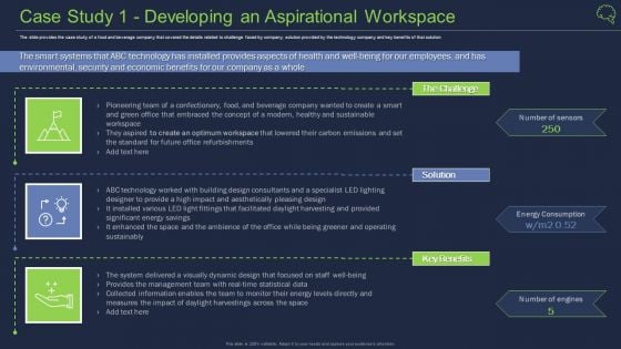 Case Study 1 Developing An Aspirational Workspace Ppt Ideas Outfit PDF