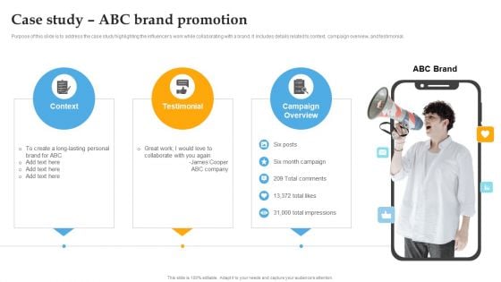 Case Study Abc Brand Promotion Comprehensive Personal Brand Building Guide For Social Media Influencers Inspiration PDF Case Study Abc Brand Promotion Comprehensive Personal Brand Building Guide For Social Media Influencers Inspiration PDF