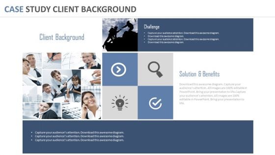 Case Study Client Background Ppt Slides