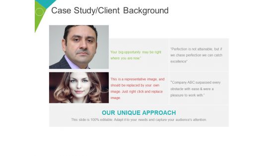 Case Study Client Background Template 2 Ppt PowerPoint Presentation Pictures Elements
