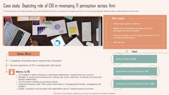 Case Study Depicting Role Of Cio In Revamping IT Perception Across Firm Ppt PowerPoint Presentation File Ideas PDF