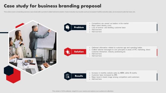 Case Study For Business Branding Proposal Ppt Slides Slideshow PDF