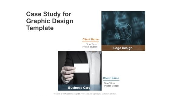 Case Study For Graphic Design Template Ppt PowerPoint Presentation Infographics Example Introduction