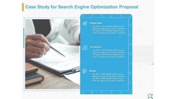 Case Study For Search Engine Optimization Proposal Ppt Infographic Template Outfit PDF