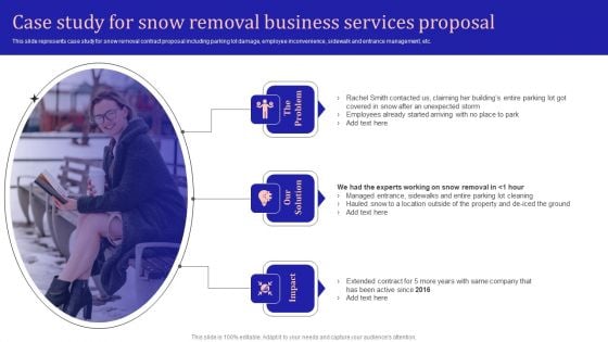 Case Study For Snow Removal Business Services Proposal Structure PDF