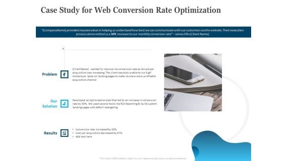 Case Study For Web Conversion Rate Optimization Ppt PowerPoint Presentation Outline Picture PDF