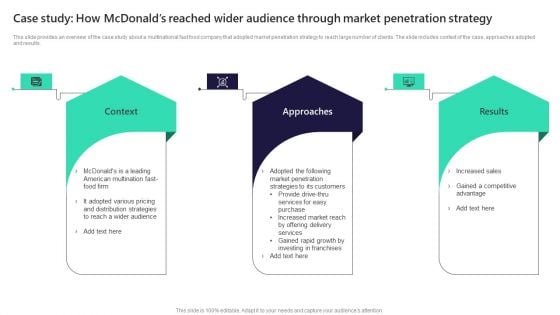 Case Study How Mcdonalds Reached Wider Audience Through Market Brochure PDF