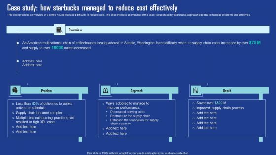Case Study How Starbucks Managed To Reduce Cost Effectively Structure PDF