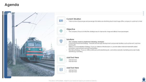 Case Study Improving User Satisfaction Railway Organization Agenda Elements PDF