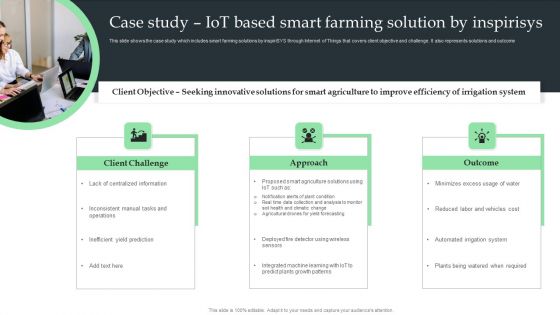 Case Study Iot Based Smart Farming Solution By Inspirisys Ppt Infographic Template Designs Download PDF