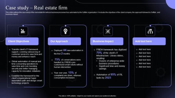 Case Study Real Estate Firm Hyperautomation Software Solutions IT Inspiration PDF