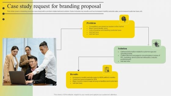 Case Study Request For Branding Proposal Ppt Ideas Slide PDF