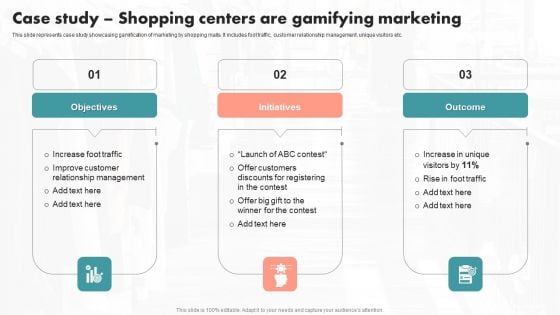 Case Study Shopping Centers Are Gamifying Marketing Ppt PowerPoint Presentation File Slides PDF