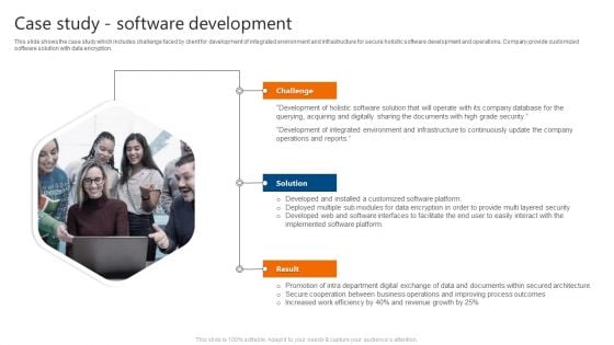 Case Study Software Development IT Software Development Company Profile Microsoft PDF