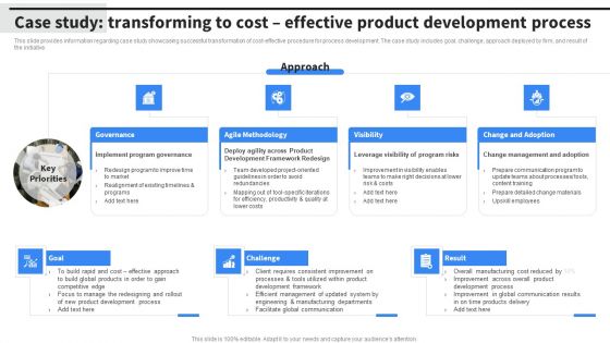 Case Study Transforming To Cost Effective Product Development Process Introduction PDF