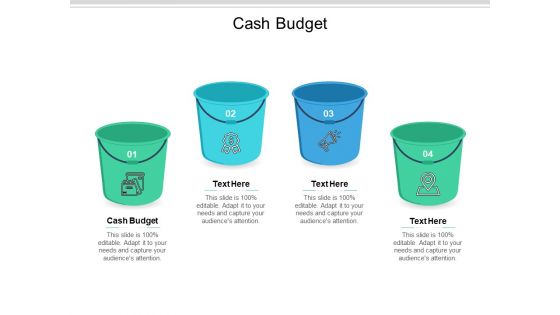 Cash Budget Ppt PowerPoint Presentation Layouts Visual Aids Cpb