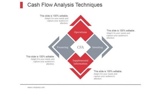 Cash Flow Analysis Techniques Ppt PowerPoint Presentation Infographic Template