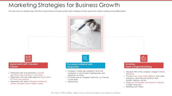 Cash Market Investor Deck Marketing Strategies For Business Growth Ppt Styles Designs Download PDF