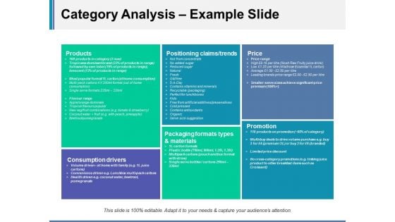 Category Analysis Example Slide Ppt Powerpoint Presentation Icon Layout Ideas