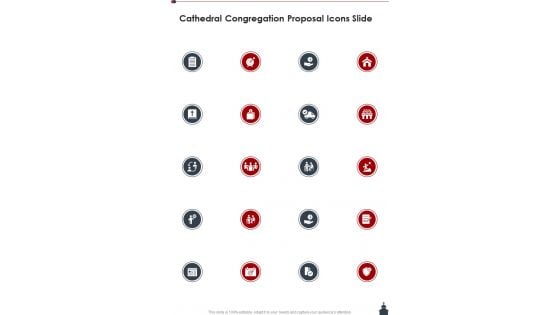 Cathedral Congregation Proposal Icons Slide One Pager Sample Example Document Cathedral Congregation Proposal Icons Slide One Pager Sample Example Document