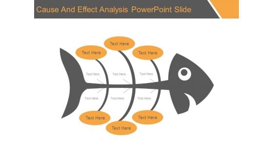Cause And Effect Analysis Powerpoint Slide